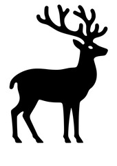 Fototapeta premium Deer SVG, Deer Silhouette, Deer Design, Hunting SVG, Animals SVG, Nature SVG, Antlers SVG, Moose SVG, Deer PNG, Deer Bundle, Deer Set, Horns SVG, Cut file for Cricut SVG, JPG, PNG