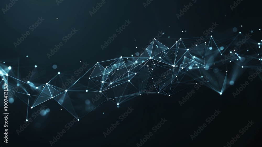 Wall mural abstract digital data background for showcasing network capabilities and technological innovations