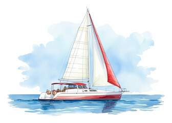 PNG Watercraft sailboat outdoors vehicle.