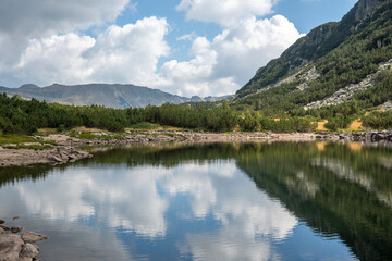 Fototapeta premium Landscape of The Stinky Lake (Smradlivoto Lake), Rila mountain, Bulgaria