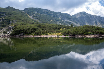 Landscape of The Stinky Lake (Smradlivoto Lake), Rila mountain, Bulgaria