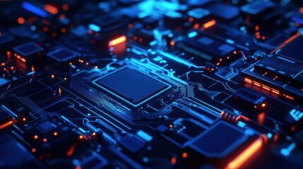 Fototapeta premium Abstract Digital Circuit Board