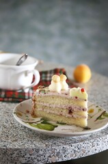 tasty cake on a plate