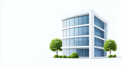 A tall building with a tree in front of it