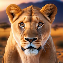 Obraz premium portrait of a lion