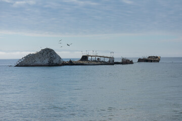 Shipwreck on the Beach