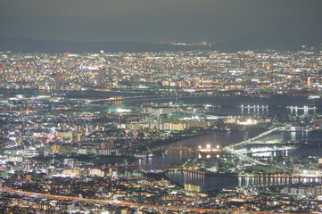 Obraz premium 大都市の夜景