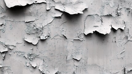 Obraz premium Cracked and Peeling Gray Wall Texture