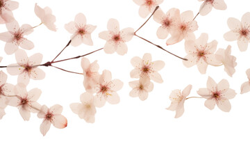 PNG Real pressed cherry blossom flowers backgrounds plant springtime.