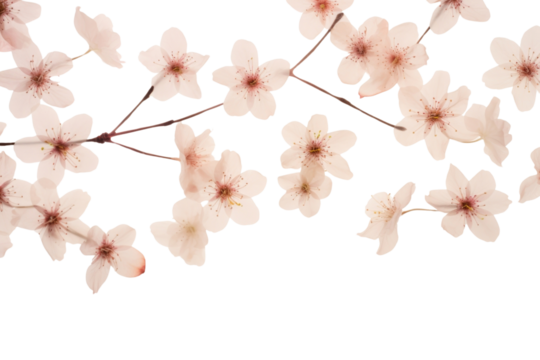 PNG Real pressed cherry blossom flowers backgrounds plant springtime.