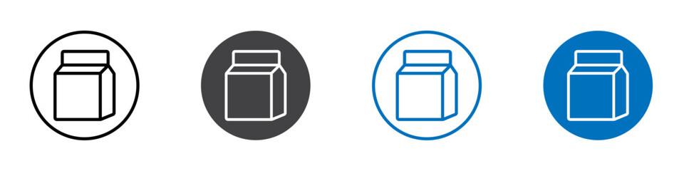 Food container icon Isolated on white background vector set