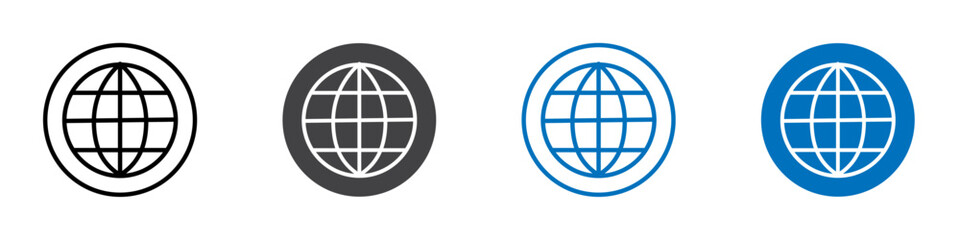 Internet icon Isolated on white background vector set