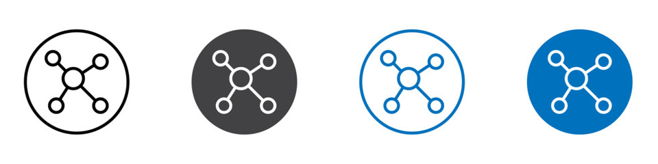 Molecule icon Isolated on white background vector set