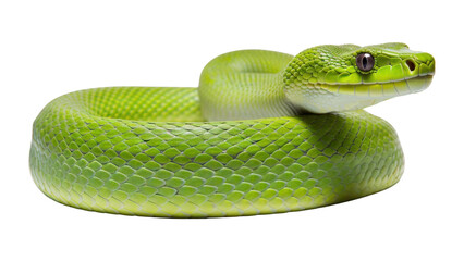 Fototapeta premium PNG Snake reptile animal green.