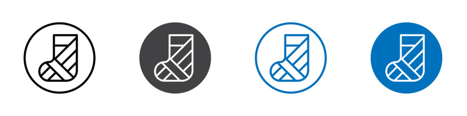 Plaster icon Isolated on white background vector set