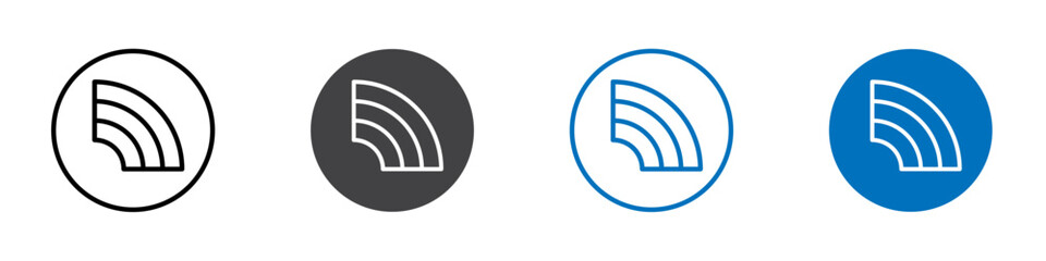 Rainbow icon Isolated on white background vector set