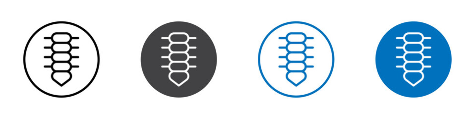 Spine icon Isolated on white background vector set