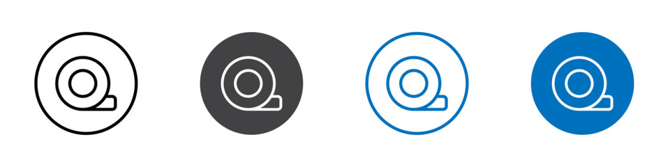 Tape icon Isolated on white background vector set