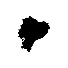 ecuador country map border vector icon illustration