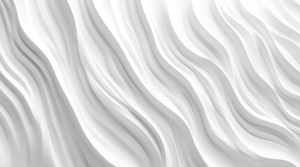 Obraz premium Abstract White Wavy Pattern