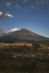Mount agung on a sunny day, Bali
