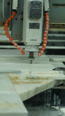 Water Jet Marble Shaping Tool in Action