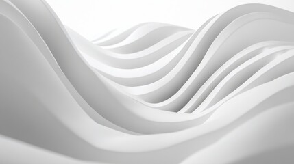 Obraz premium Abstract White Wave Pattern