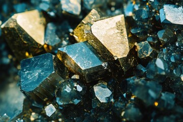 Close-up of Black Tourmaline Crystals