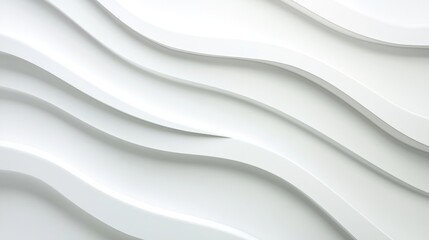 Obraz premium Abstract White Wavy Pattern