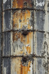 Rustic Weathered Metal Texture with Rust and Paint