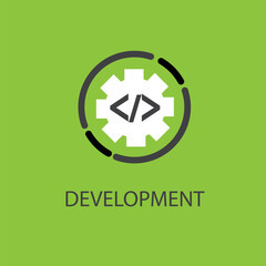 Development icon service tool logo template vector image