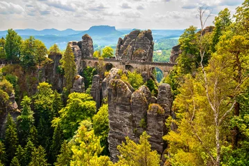 Saxon Switzerland, Bastai Bridge. Mountain view