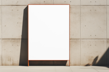 Sign board png mockup, transparent design