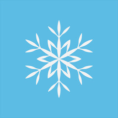 Fototapeta premium Snowflake set. On isolated background. Snowflake collection. Christmas icon. Frost. Vector illustration