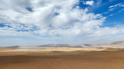 SANDY DESERT. PARACAS NATIONAL RESERVE. PARACAS, PERU.