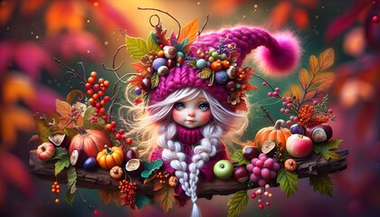 Halloween Encantado: Pequeños Espíritus del Otoño