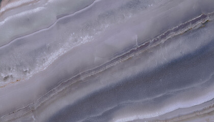Obraz premium Polished grey onyx marble slab, showcasing the intricate natural patterns and veins.