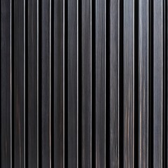 Obraz premium Corrugated black metal texture. Steel roof sheet. Siding panels for the wall. Iron building material for fence. Surface of a cargo container. 