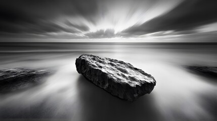 Naklejka premium Monochrome Landscape