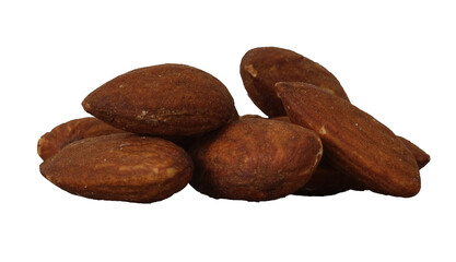 heap of almond isolated