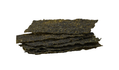 stack of seaweed isolated