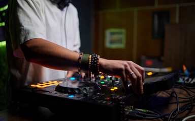 Audio Mixing Console in a Recording Studio with advanced sound production capabilities