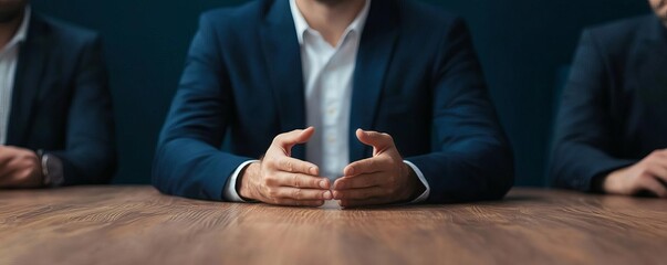 Mediator presenting a solution during a negotiation between two parties, mediation, third-party facilitation