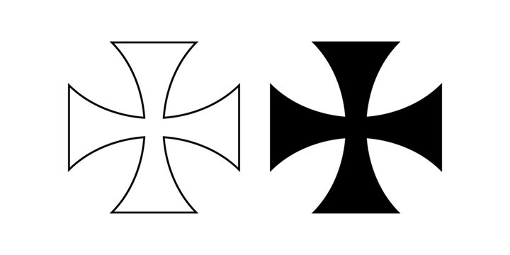 cross patty or Pate symbol set