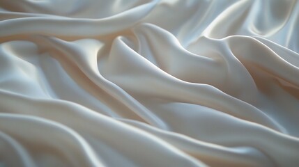 Obraz premium Soft Creamy Satin Fabric Texture for Backgrounds