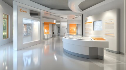 Modern Design in a Bright Exhibition Space
