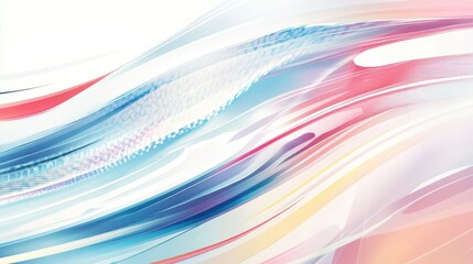 Dynamic abstract waves of color creating movement and energy, concept of sport