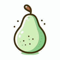 pear isolated on white