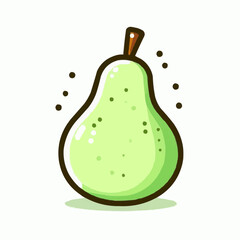 pear isolated on white