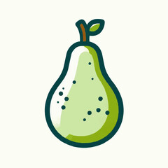 pear isolated on white